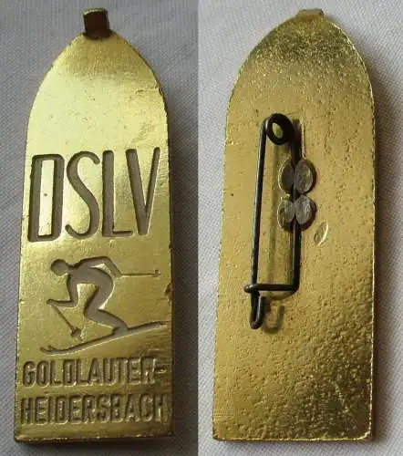 DDR Abzeichen Deutscher Skiläufer-Verband DSLV Goldlauter-Heidersbach (141236)