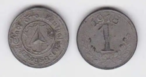 1 Pfennig Zink Notmünze Stadt Frankenthal 1918 (140895)
