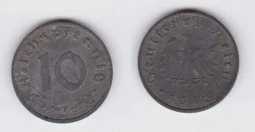 10 Reichspfennig Zink Münze 3.Reich 1946 F Jäger 373 (130737)