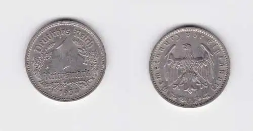 1 Mark Nickel Münze 3.Reich 1934 D, Jäger 354 (130907)