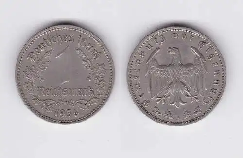 1 Mark Nickel Münze III.Reich 1936 A Jäger Nr. 354 (117931)
