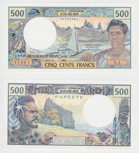 500 Francs Banknote Institut d'Émission d'Outre-Mer Papeete 1985 UNC (152400)