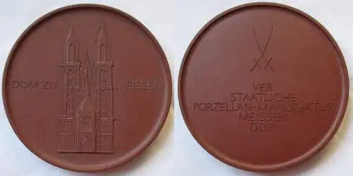 Medaille Dom zu Meissen, VEB staatliche Porzellan-Manufaktur Meissen (117990)