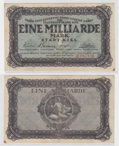 1 Milliarde Mark Banknote Stadthauptkasse Kiel 1923 (135705)