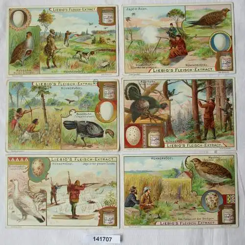 Liebigbilder Serie Nr. 534, Hühnervögel, komplett Jahrgang 1902 (7/141707)