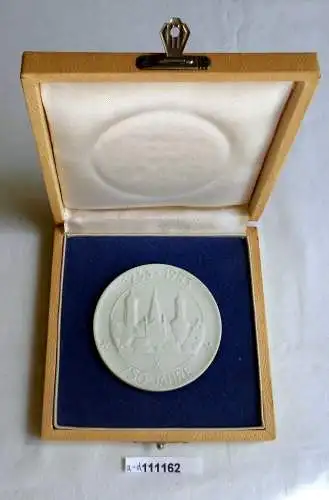 DDR Porzellan Medaille 750 Jahre Wildenfels 1233-1983 im Etui (111162)