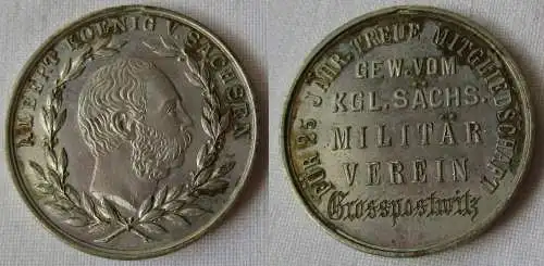 seltene Medaille kgl.sächs.Militärverein Großpostwitz für 25 Jahre (148206)