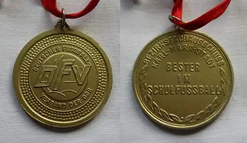 DDR Medaille Bezirksfachausschuss Karl Marx Stadt Bester im Schulfußball(128309)