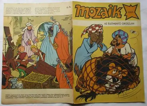 MOZAIK Mosaik Abrafaxe 1982/1 EXPORT UNGARN "Az Életmentö Orszlán" RAR (103253)
