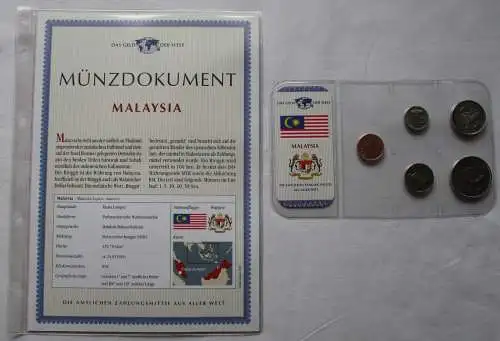 KMS Das Geld der Welt Kursmünzensätze der Welt Malaysia + Zertifikat (112082)