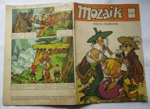 MOZAIK Mosaik Abrafaxe 1976/6 EXPORT UNGARN "TITKOS ÖSVÉNYEN" RAR (118095)