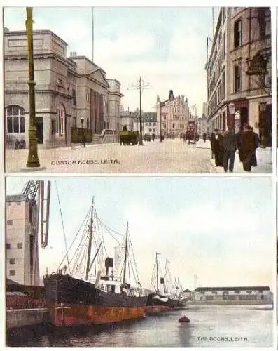 23286/2 Ak Leith Custom House, the Docks um 1900