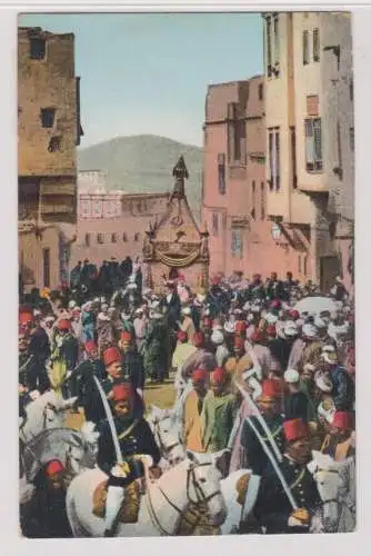 63877 Ak Kairo Ägypten - Procession of the Mahmal (Holy carpet) um 1910