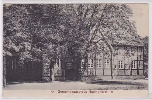 900287 AK Gemeindegasthaus Habinghorst - Fachwerkhaus 1914
