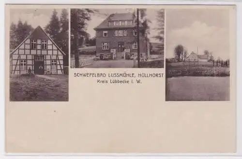 900511 AK Schwefelbad Lussmühle, Hüllhorst, Kreis Lübbecke in Westfalen 1937