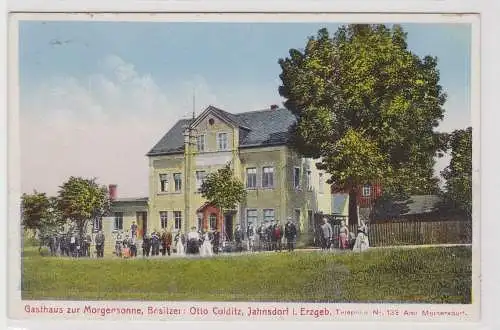 42121 Ak Jahnsdorf - Gasthaus zur Morgensonne, Besitzer Otto Colditz 1939