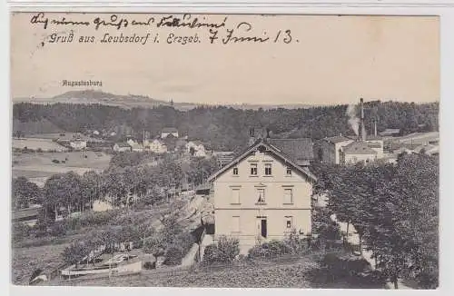 85661 Ak Gruß aus Leubsdorf im Erzgebirge bei Augustusburg 1913