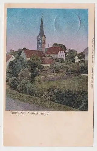 05903 Lunakarte Ak Gruß aus Kleinwaltersdorf 1910