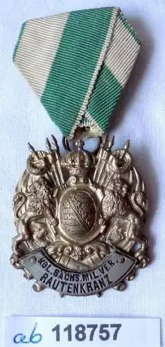 Orden königlich sächs. Militär Verein Rautenkranz um 1920 (118757)