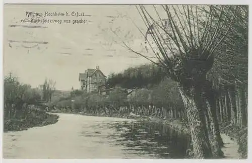68855 Ak Kurhaus Hochheim bei Erfurt vom Bachstelzenweg aus gesehen 1912