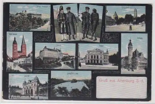 23852 Mehrbild Ak Gruß aus Altenburg S.-A. Stadtansichten um 1910