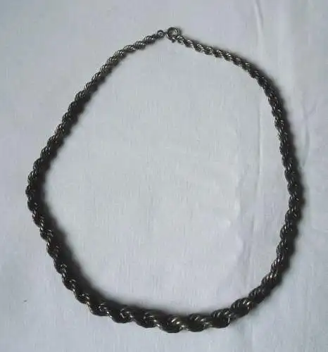 Dekorative Halskette 900er Silber Kordelloptik Länge 44 cm (114084)