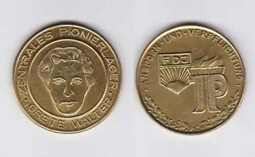 DDR Medaille Zentrales Pionierlager Grete Walter (134237)