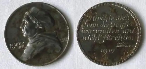 Eisen Medaille Martin Luther - 400 Jahrfeier Reformation 1917 (117457)