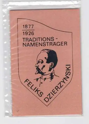 DDR Plakette Traditions Namensträger Feliks Dzierzynski verschweißt (144477)