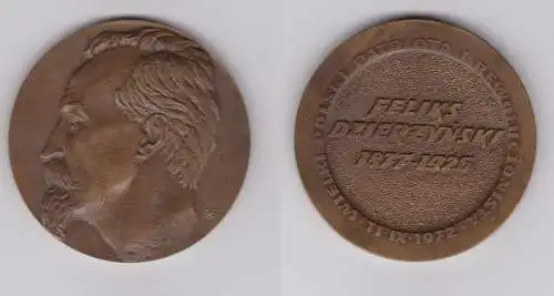 künstlerische Medaille "Feliks Dzierzinski" 1877-1926 Polen 11.IX.1972 (112735)