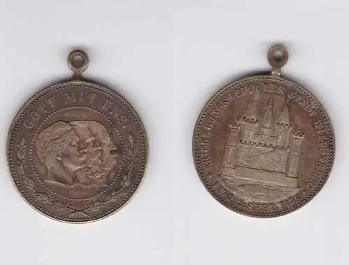 Medaille Erinnerungs-Feier der Stadt Wittenberg 1895 - Gott mit uns (144497)