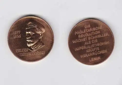 DDR Medaille "Feliks Dzierzinski" mit Ausspruch von Lenin (104438)
