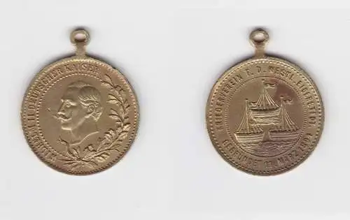 Medaille Kriegerverein F.D. westl. Eiderstedt 1894 - Wilhelm II. Kaiser (144772)