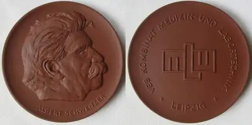 DDR Medaille Meissner Porzellan VEB Kombinat Medizintechnik Leipzig (144492)