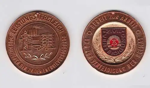 DDR Medaille Leistungsvergleich der Zivilverteidigung Energieversorgung (145124)