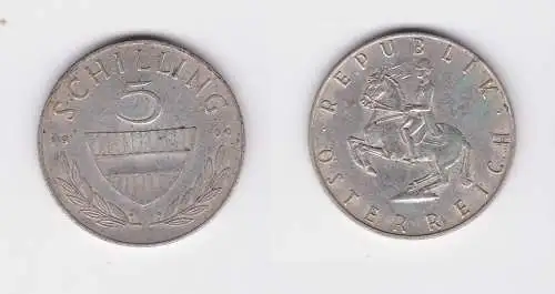 5 Schilling Silber Münze Österreich 1960 (126841)