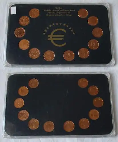 KMS Kursmünzensatz 12x 1 Euro Cent Europa 1 Cent Euro-Coins (139919)