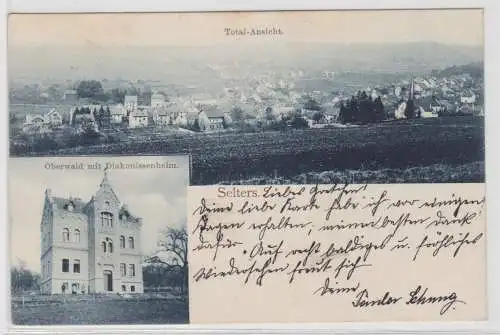 54621 Mehrbild Ak Selters Oberwald mit Diakonissenheim 1904