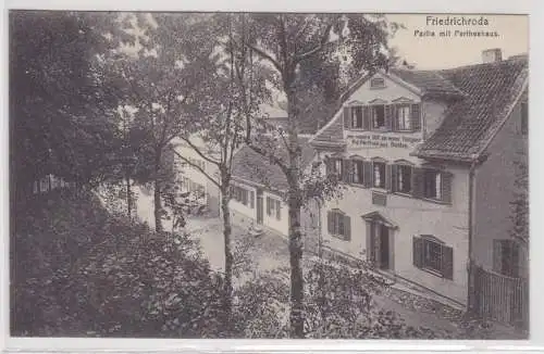 60200 Ak Friedrichroda Partie mit Pertheshaus 1913