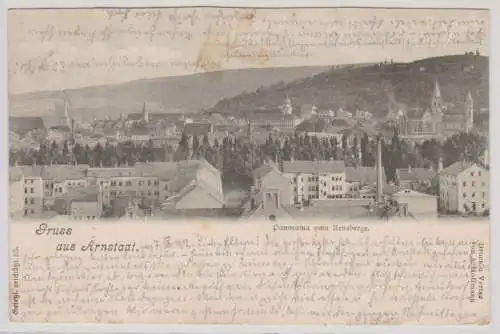76294 Ak Gruß aus Arnstadt Panorama vom Arnsberge 1902