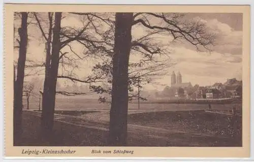 63945 Ak Leipzig Kleinzschocher Blick vom Schloßweg um 1930