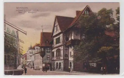82294 Ak Meiningen Henneberger Haus um 1920
