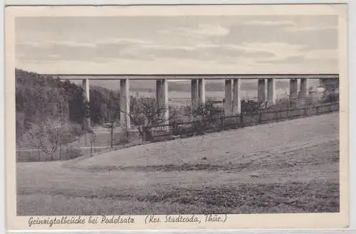61942 AK Grinzigtalbrücke bei Podelsatz (Kreis Stadtroda Thüringen) 1941