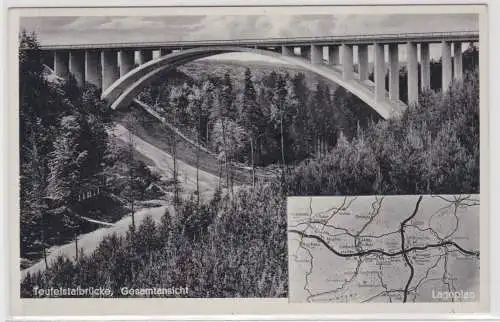 23986 AK Brücke über das Teufelstal - Die Reichsautobahn in Thüringen
