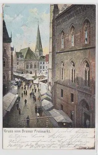 52914 Ak Gruß vom Bremer Freimarkt 1904