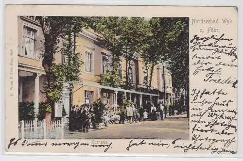 97663 Ak Nordseebad Wyk auf Föhr - Partie am Kurhaus 1904