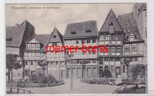 70422 Ak Hildesheim Gildehäuser am Andreasplatz um 1910