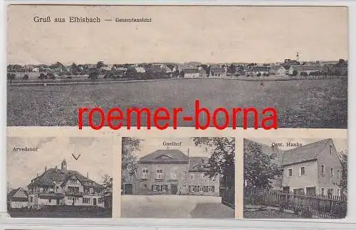 74501 Mehrbild Ak Gruß aus Elbisbach Arvedshof, Gasthof, Totalansicht 1924