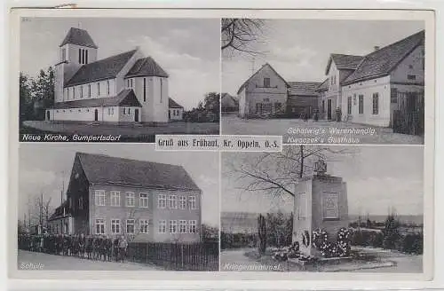 78413 Mehrbild Ak Gruß aus Groß-Schwabhausen in Thüringen Bäckeri usw. um 1920