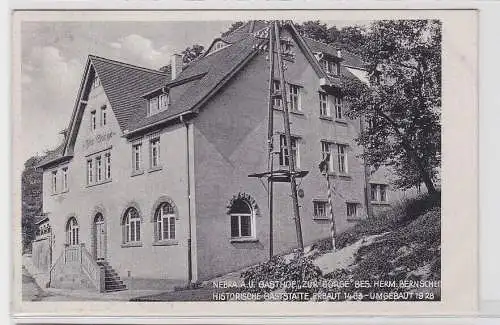 92758 AK Nebra - Gasthof "Zur Sorge", Besitzer Hermann Bernschei, erbaut 1463